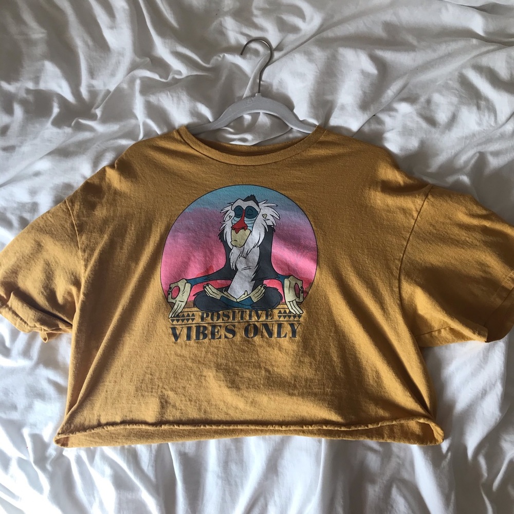 Disney Yellow Crop Top